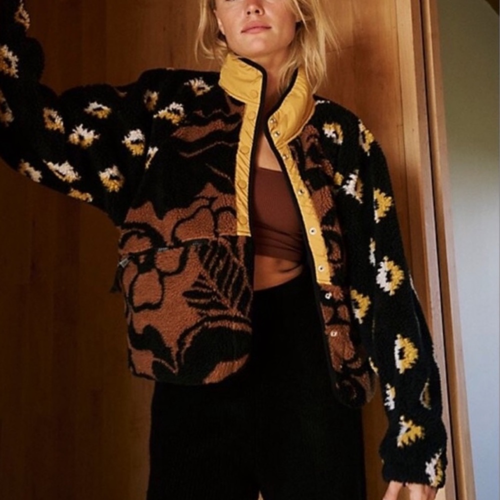 Free People Hit the Slopes jacket - Sienna combo